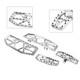 Driver Passenger Floorboard Foot Peg Pedals For Harley Road Glide Fltru Chrome