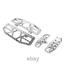 Driver Passenger Floorboard Foot Peg Pedals For Harley Road Glide FLTRU Chrome