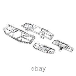 Driver Passenger Floorboard Foot Peg Pedals For Harley Road Glide FLTRU Chrome