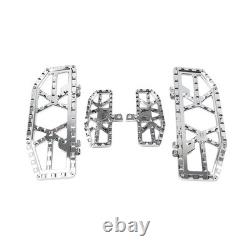 Driver Passenger Floorboard Foot Peg Pedals For Harley Road Glide FLTRU Chrome Driver Passenger Floorboard Foot Peg Pedals For Harley Road Glide FLTRU Chrome