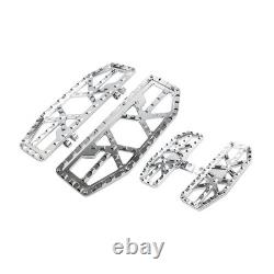 Driver Passenger Floorboard Foot Peg Pedals For Harley Road Glide FLTRU Chrome