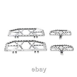 Driver Passenger Floorboard Foot Peg Pedals For Harley Road Glide FLTRU Chrome