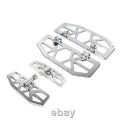 Driver Passenger Floorboard Foot Peg Pedals For Harley Road Glide FLTRU Chrome