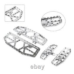 Driver Passenger Floorboard Foot Peg Pedals For Harley Road Glide FLTRU Chrome