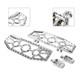 Driver Passenger Floorboard Foot Peg Pedals For Harley Road King Heritage Chrome