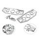Driver Passenger Floorboard Foot Peg Pedals For Harley Road King Heritage Chrome