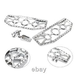 Driver Passenger Floorboard Foot Peg Pedals For Harley Road King Heritage Chrome