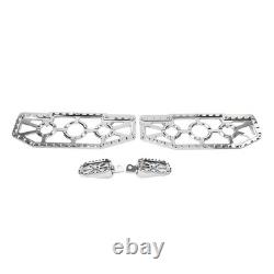 Driver Passenger Floorboard Foot Peg Pedals For Harley Road King Heritage Chrome
