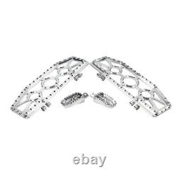 Driver Passenger Floorboard Foot Peg Pedals For Harley Road King Heritage Chrome