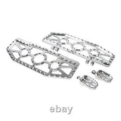 Driver Passenger Floorboard Foot Peg Pedals For Harley Road King Heritage Chrome