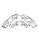 Driver Passenger Floorboard Foot Peg Pedals For Harley Touring 1986-2023