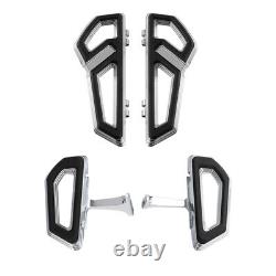 Driver Passenger Floorboards Footboards For Harley Touring Road King Glide 00-23