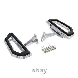 Driver Passenger Floorboards Footboards For Harley Touring Road King Glide 00-23