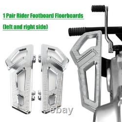 Driver Rider Floorboard Footboard For Harley Softail Touring Road Glide Chrome