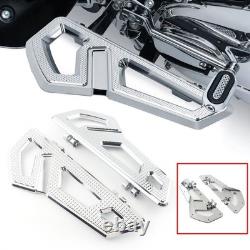 Driver Rider Floorboard Footboard For Harley Softail Touring Road Glide Chrome
