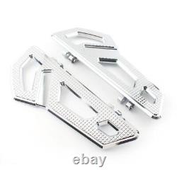 Driver Rider Floorboard Footboard For Harley Softail Touring Road Glide Chrome