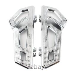 Driver Rider Floorboard Footboard For Harley Softail Touring Road Glide Chrome