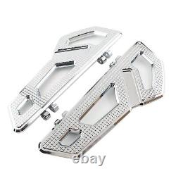 Driver Rider Floorboard Footboard For Harley Softail Touring Road Glide Chrome