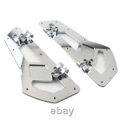 Driver Rider Floorboard Footboard For Harley Softail Touring Road Glide Chrome