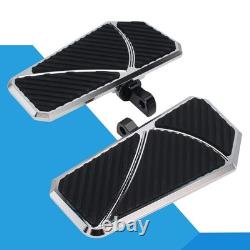 Driver Rubber Rider Insert Floorboard Footboard Pads For Harley XL883 XL1200/R/S