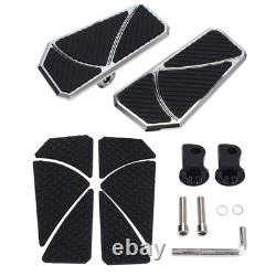 Driver Rubber Rider Insert Floorboard Footboard Pads For Harley XL883 XL1200/R/S