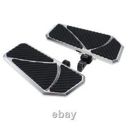 Driver Rubber Rider Insert Floorboard Footboard Pads For Harley XL883 XL1200/R/S