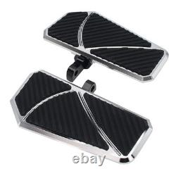 Driver Rubber Rider Insert Floorboard Footboard Pads For Harley XL883 XL1200/R/S