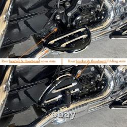 Edge cut Floorboards passenger Brake arm lever For Harley Touring 2014-up