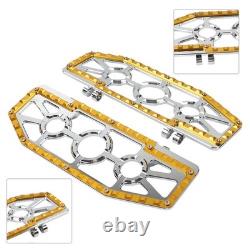 FIT For Harley Electra Glide FLHT FLHTC Rider Driver Floorboards Foot Peg Pedals