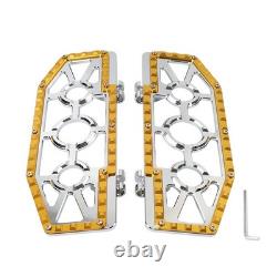 FIT For Harley Electra Glide FLHT FLHTC Rider Driver Floorboards Foot Peg Pedals