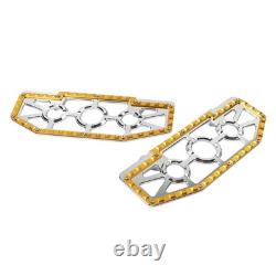 FIT For Harley Electra Glide FLHT FLHTC Rider Driver Floorboards Foot Peg Pedals