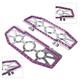 Fit Harley Electra Glide Flht Flhtc Rider Driver Floorboards Foot Peg Pedals