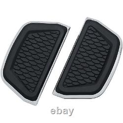 Floorboard Covers for V-Twin Passenger Board Inserts Hex Chrome 5902