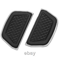 Floorboard Covers for V-Twin Passenger Board Inserts Hex Chrome 5902