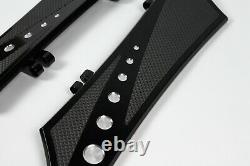 Floorboards for Harley Baggers Chrome-E-O XL BLACK Contrast 22x5, Rider Boards