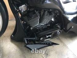 Floorboards for Harley Baggers Chrome-E-O XL BLACK Contrast 22x5, Rider Boards