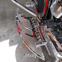 For Harley 2000-up Touring Street Road Glide Chrome Rider Floorboard 12-16 FLD