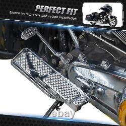For Harley Adjustable Widened Rider Footboards Softai Deluxe Electra Glide FLHT
