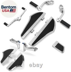 For Harley Davidson Floorboards Touring Street Road Glide Passenger Defiance Flo