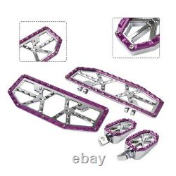 For Harley Electra Road Glide Driver Passenger Floorboard Foot Peg Pedals 4X