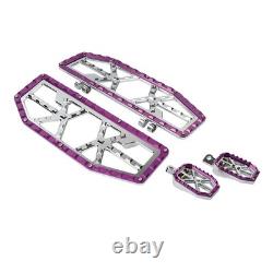 For Harley Electra Road Glide Driver Passenger Floorboard Foot Peg Pedals 4X