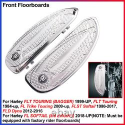 For Harley FLT Touring, FLST Softail 1 Pair of Front Rider Floorboards/Footrests