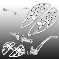 For Harley Gauge passenger floorboards shifter levers Touring Road glide 14-UP