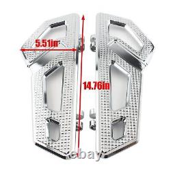For Harley Softail Touring Road Glide Chrome Driver Rider Floorboard Footboard