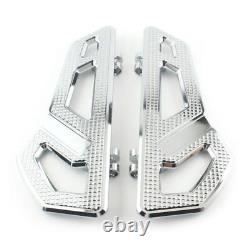 For Harley Softail Touring Road Glide Chrome Driver Rider Floorboard Footboard