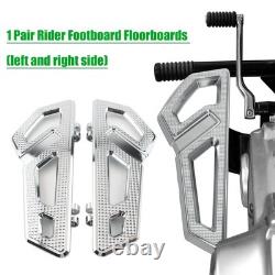 For Harley Softail Touring Road Glide Driver Rider Floorboard Footboard Chrome