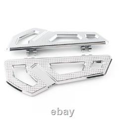 For Harley Softail Touring Road Glide Driver Rider Floorboard Footboard Chrome