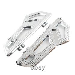 For Harley Softail Touring Road Glide Driver Rider Floorboard Footboard Chrome