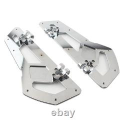 For Harley Softail Touring Road Glide Driver Rider Floorboard Footboard Chrome