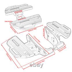 For Indian Challenger Adjustable, Foldable Passenger Floorboards Rear Footboards